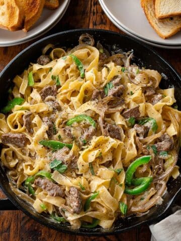 Philly Cheesesteak Pasta Recipe