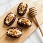 Goat Cheese Stuffed Dates with Walnuts and Hot Honey Recipe