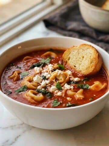 Tortellini Soup with Italian Sausage and Spinach Recipe