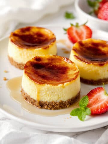 Mini Crème Brûlée Cheesecakes Recipe