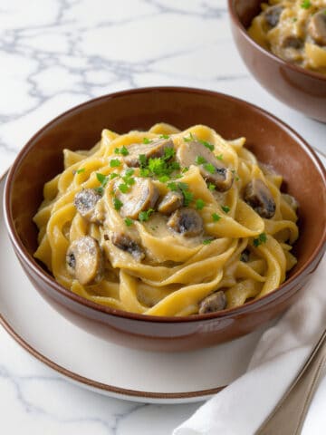 Creamy Vegan Mushroom Stroganoff Recipe