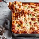 Baked Rigatoni with Italian Sausage, Beef, and Mozzarella Recipe