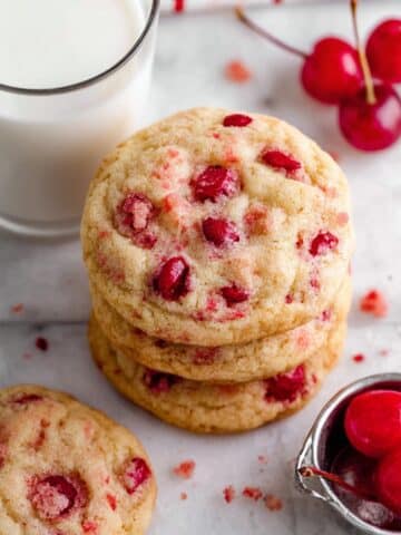 Cherry Almond Cookies {No Chill} Recipe