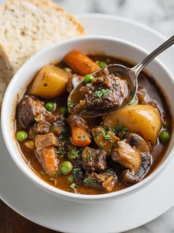 Beef Instant Pot Irish Stew with Guinness and Veggies Recipe