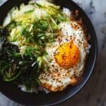 Crispy Rice Bowl with Fried Egg and Avocado Recipe