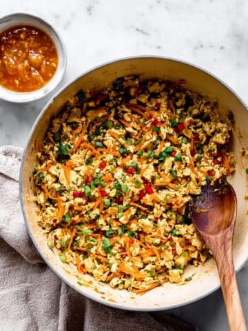 Cabbage Chicken Stir Fry with Peanut Soy Sauce Recipe