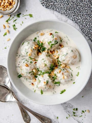 Shish Barak: Baked Dumplings in Creamy Greek Yogurt Sauce Recipe