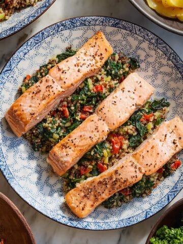 Stuffed Salmon with Spinach, Capers, and Greek Yogurt Recipe