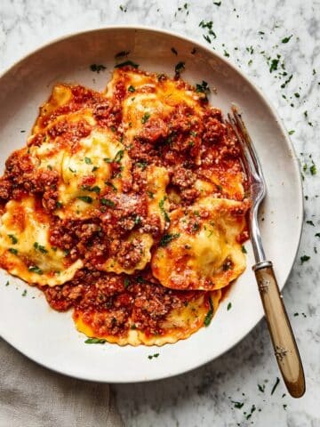Baked Ravioli with Italian Sausage and Cream Recipe