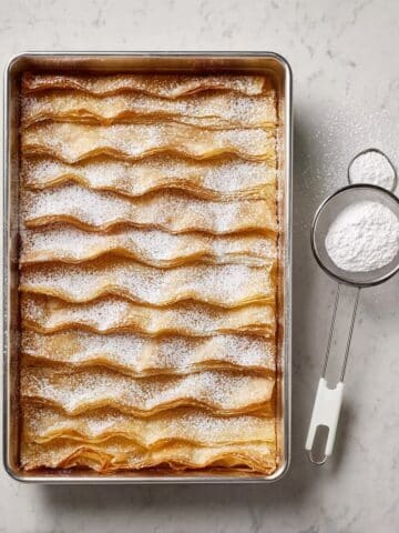 Greek Bougatsa with Lemon-Vanilla Custard and Crispy Phyllo Recipe