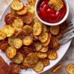 Viral Crispy Garlic Parmesan Crusted Potatoes Recipe