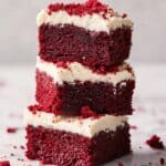 Red Velvet Brownies with Cream Cheese Frosting Recipe