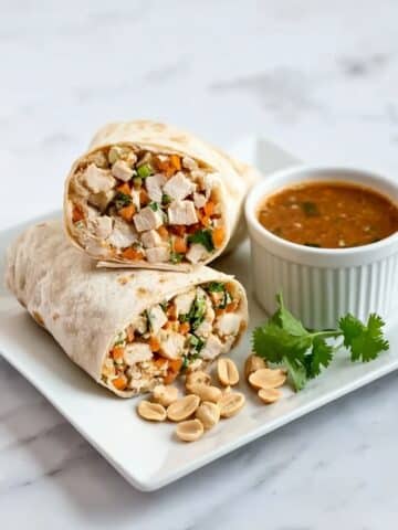 Crunchy Thai Chicken Salad Wraps Recipe