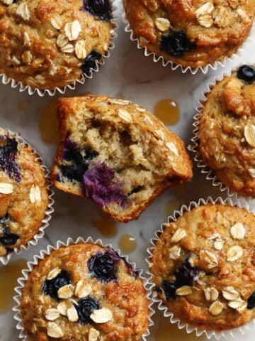 Healthy Blueberry Breakfast Muffins Recipe