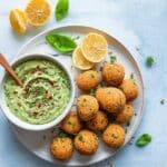 Baked Salmon Meatballs with Creamy Avocado Dip Recipe