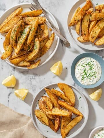 Greek Potatoes with Herbs, Lemon, and Parmesan Recipe