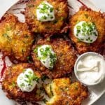 Crispy Zucchini Fritters with Parmesan and Green Onions Recipe