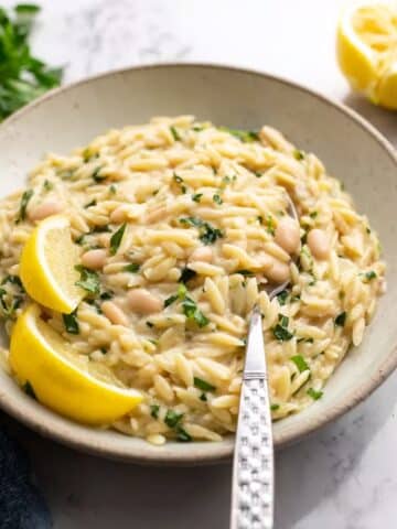 One Pot Lemon Orzo Pasta Recipe