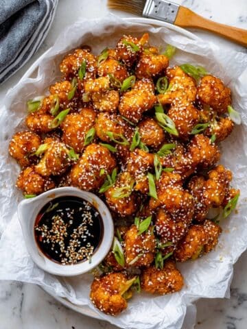 Sticky Sesame Vegan Cauliflower Wings Recipe