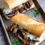 Herb Butter Steak Sandwich with Caramelized Onion and Melty Havarti Recipe