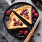 Viral Raspberry Custard Toast Recipe