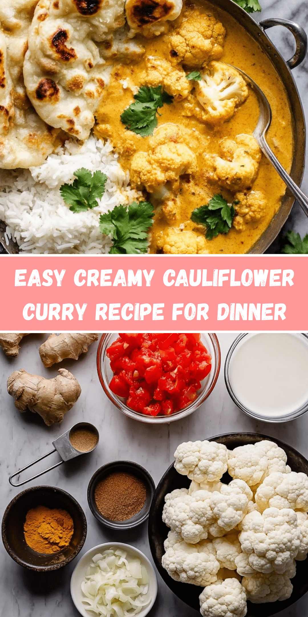 Creamy Cauliflower Curry: Easy Vegan & Dairy-Free Delight