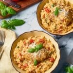 30-Minute One-Pan Chicken Orzo with Tomatoes Recipe