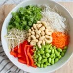 Spring Roll Salad with Creamy Peanut Dressing Recipe