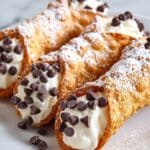 Creamy Lemon Ricotta Cannoli Filling with Mini Chocolate Chips Recipe
