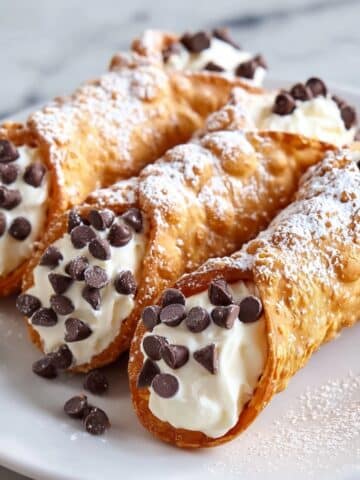 Creamy Lemon Ricotta Cannoli Filling with Mini Chocolate Chips Recipe