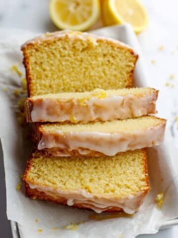 Lemon Yogurt Olive Oil Cake with Lemon Glaze Recipe