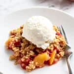 Old Fashioned Strawberry Peach Crisp Recipe