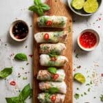 Thai Basil Beef Spring Rolls Recipe