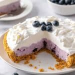 No Bake Blueberry Cream Pie Recipe