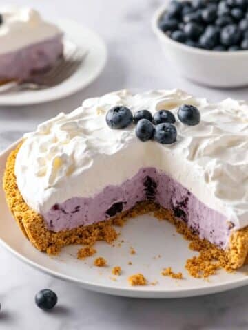 No Bake Blueberry Cream Pie Recipe