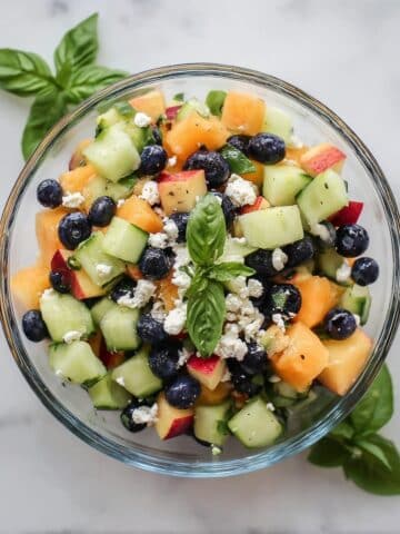 Blueberry Peach Feta Salad Recipe