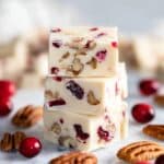 White Chocolate Cranberry Pecan Fudge Recipe