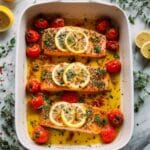 Easy Baked Greek Salmon Recipe