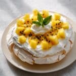 Vanilla Pavlova with Pineapple & Passion Fruit Recipe
