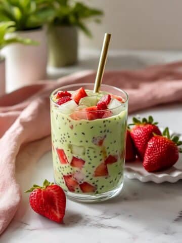 Strawberry Matcha Sago Recipe