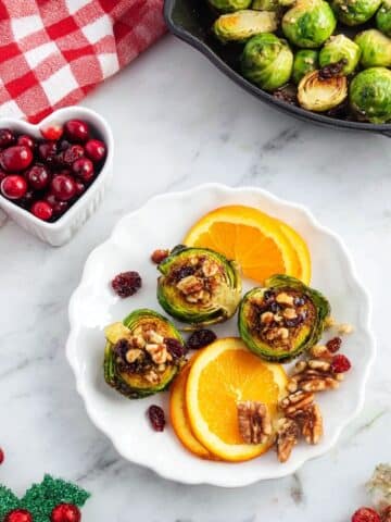 Cranberry Brussels Sprouts with Walnuts Recipe