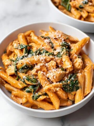 Tomato Spinach Chicken Pasta Recipe
