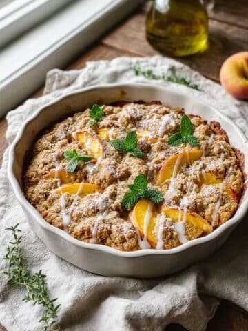 Easy Peach Cobbler Bars Recipe