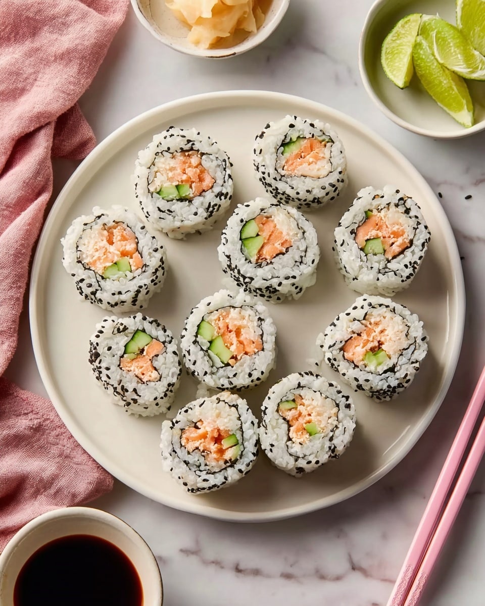 Spicy Crab Sushi Roll (Kani Sushi) Recipe - Recipe Image