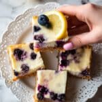 Lemon Blueberry Cheesecake Bars Recipe
