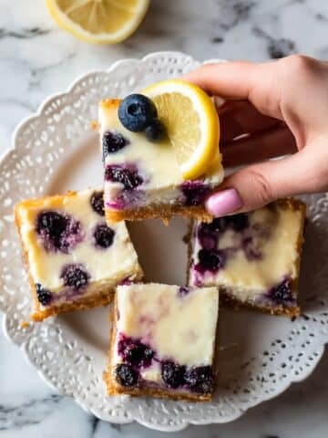 Lemon Blueberry Cheesecake Bars Recipe