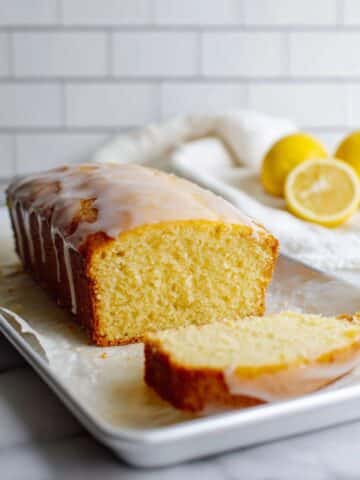 Lemon Yogurt Loaf Cake with Olive Oil Recipe