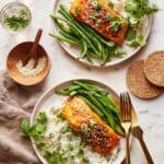 Sheet Pan Sesame Gochujang Salmon Recipe