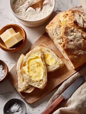Same Day 2-Ingredient Crusty Bread Recipe
