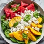 Peach Watermelon Feta Salad Recipe